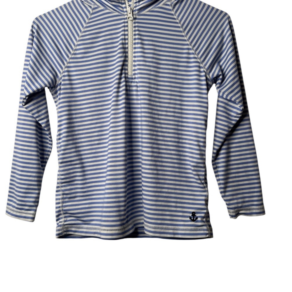 Crewcuts Nautical Blue and White Rashguard (Size 6/7)